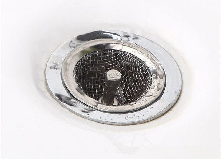 Washbasin Filter Sewer Hair Anti-Blocking Net Floor Drain Wash Basin Wash Basin Filter Net Stainless Steel Funnel