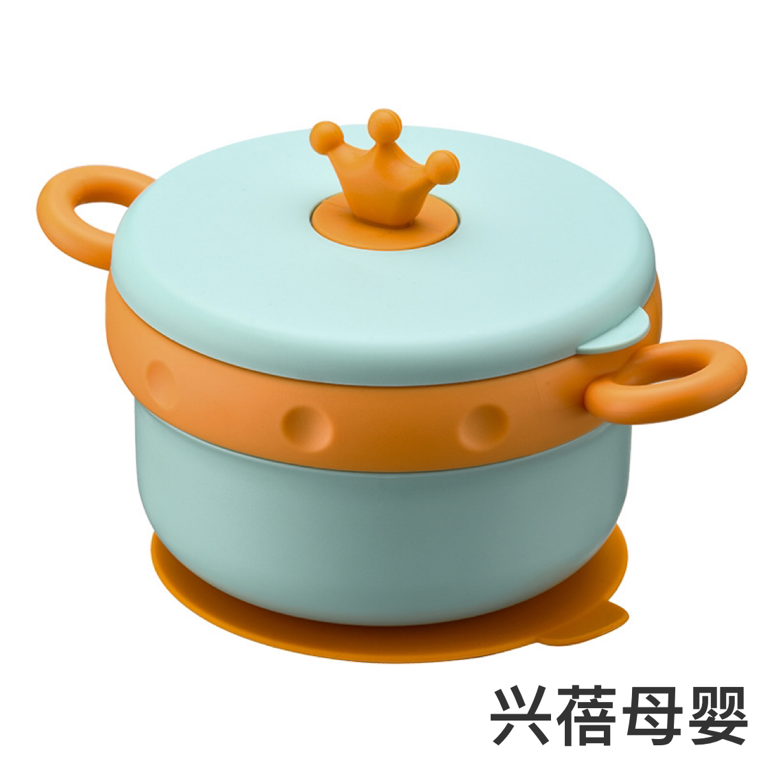 Baby Food Bowl Baby Water Injection Thermal Insulation Bowl Spoon Set Removable Drop-Proof and Hot-Proof Eating Infant Children Tableware