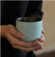 Green Ceramic Cover Bowl Imitation Song Carved Begonia Pattern Tea Bowl Kung Fu Tea Set Tea Cup Gracked Glaze Pattern