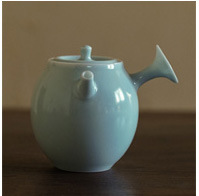 Green Ceramic Cover Bowl Imitation Song Carved Begonia Pattern Tea Bowl Kung Fu Tea Set Tea Cup Gracked Glaze Pattern