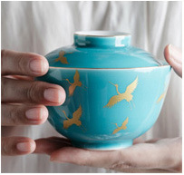 Twilight Cangzhai Jingdezhen Handmade Thin Tire Apricot White Cover Bowl Kung Fu Tea Set Tea Cup Tea Bowl