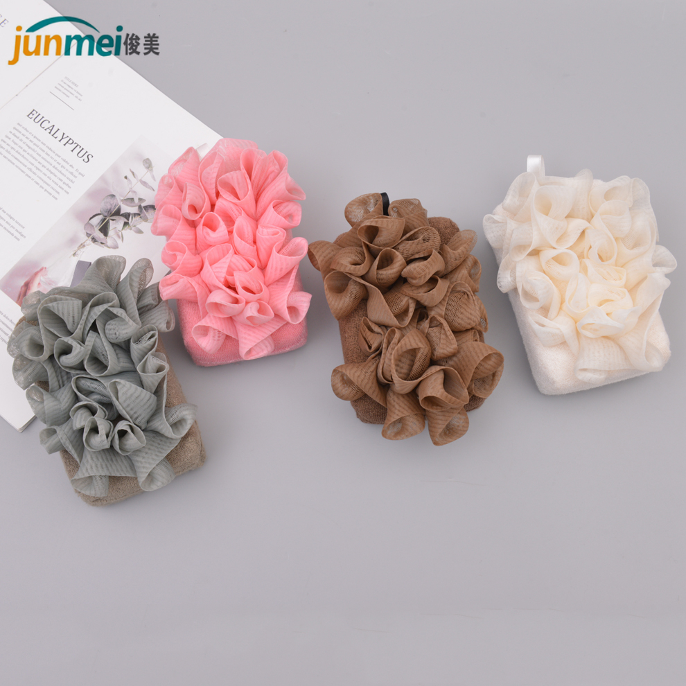 Bath Gloves Foaming Double-Sided Bath Towel Household Large Floral Ball Bath Dual-Use Shower Net Ball Bath Back Rub Artifact