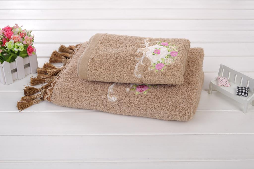 Pendant Embroidered Large Bath Towel Pendant Embroidered Small Bath Towel