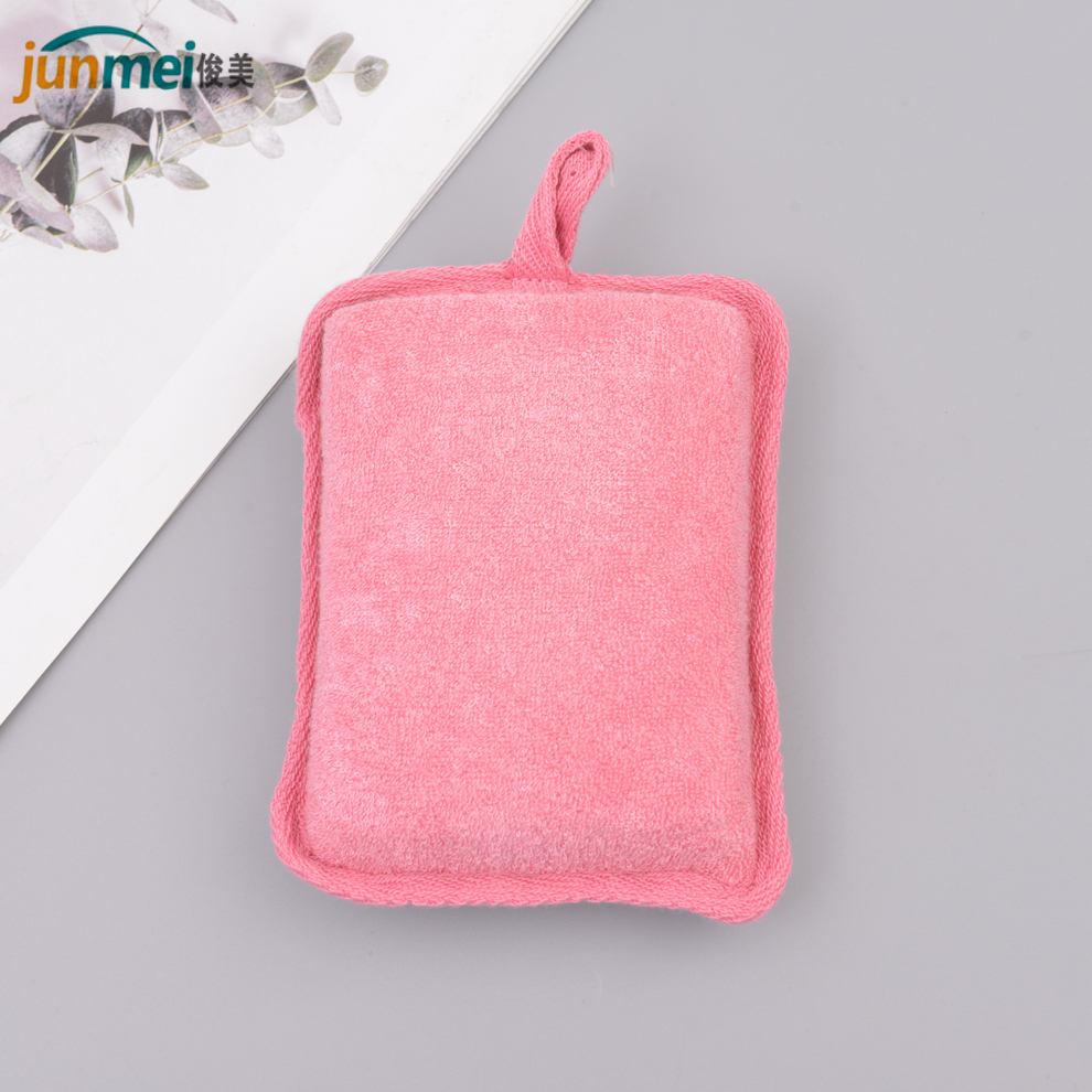 Multi-Color Optional with Lanyard Double-Sided Bath Wash Cloth Household Strong Rubbing Decontamination Thickened Back Rubbing Bath Towel