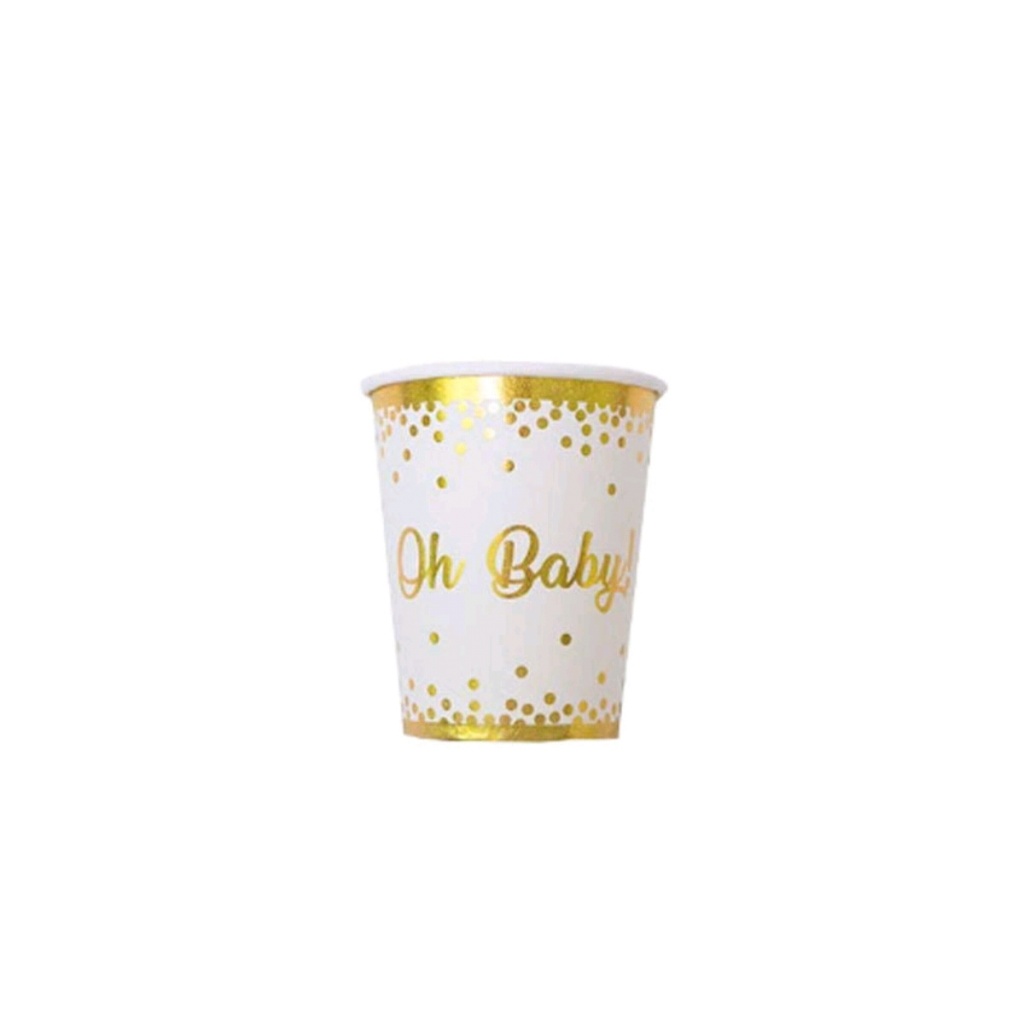 Party Decoration Supplies Hot Gold Foil Plate Oh Baby! Disposable Tableware Suit Bronzing Knife, Fork and Spoon Paper Cup Plate Party Decoration Supplies Hot Gold Foil Plate Oh Baby! Disposable Tableware Suit Bronzing Knife, Fork and Spoon Paper Cup Plate