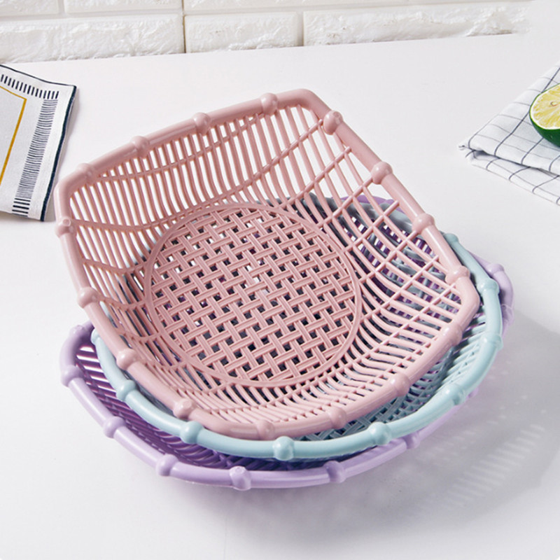 fruit basket simple living room snack plate dry fructose fruit basket kitchen dripping vegetables basket storage plate
