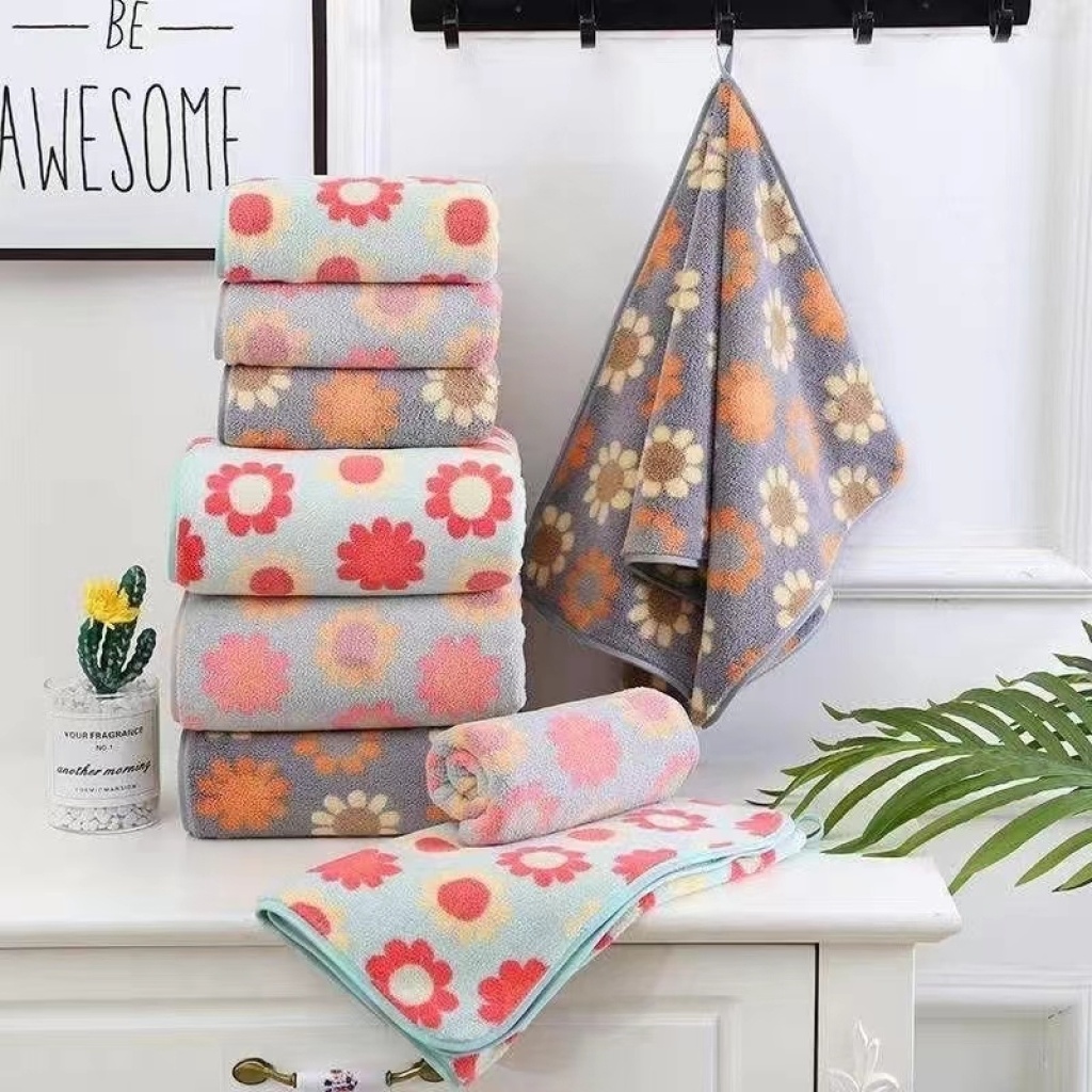 Arna Textile Coral Fleece Quick-Drying Lint Free Towels Floral Vintage Super Absorbent Bath Towel Covers Arna Textile Coral Fleece Quick-Drying Lint Free Towels Floral Vintage Super Absorbent Bath Towel Covers