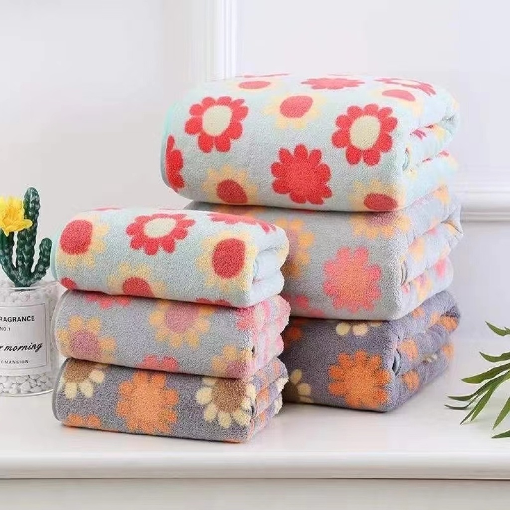 Arna Textile Coral Fleece Quick-Drying Lint Free Towels Floral Vintage Super Absorbent Bath Towel Covers Arna Textile Coral Fleece Quick-Drying Lint Free Towels Floral Vintage Super Absorbent Bath Towel Covers