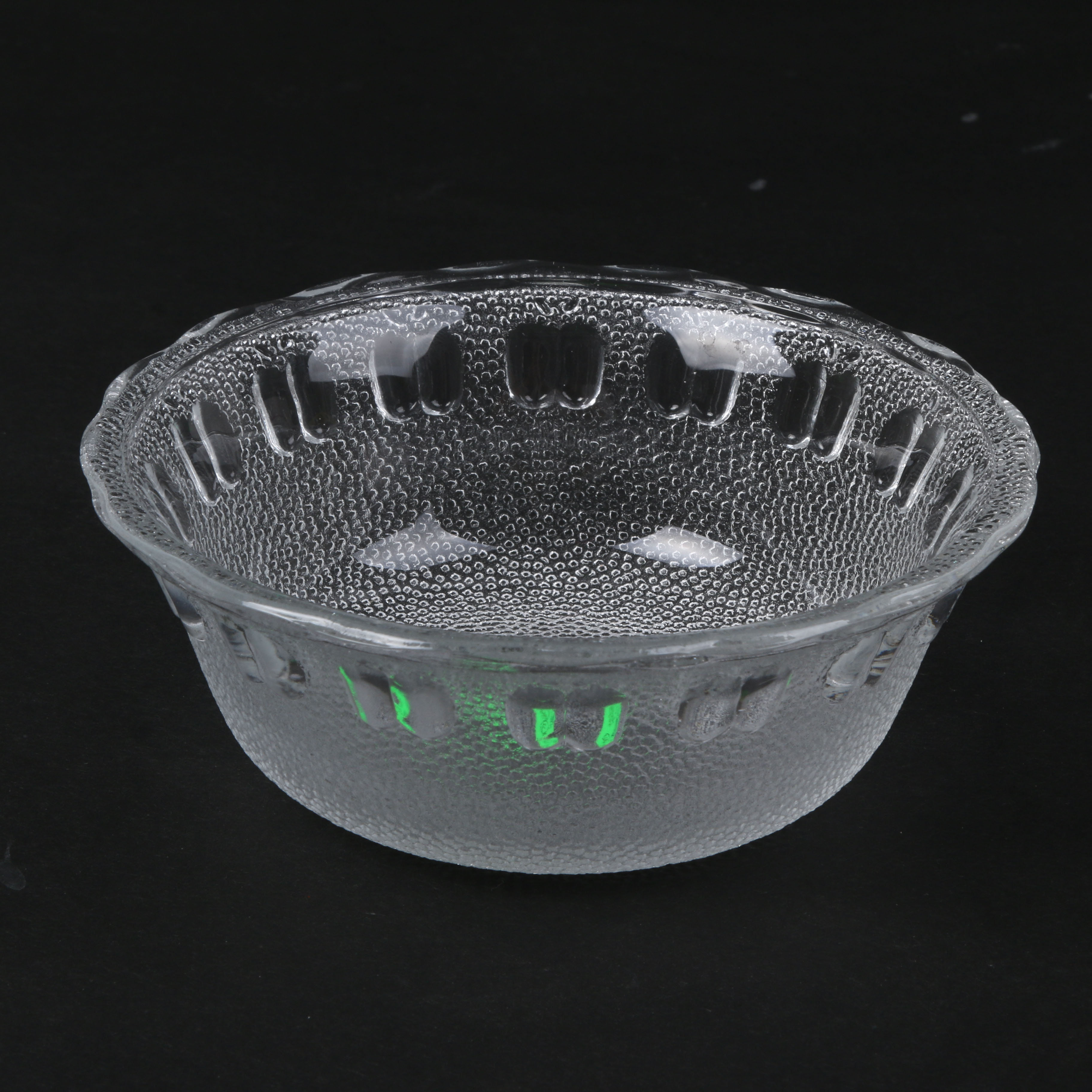 Glass Fruit Plate Fruit Plate Salad Bowl Fruit Plate Transparent European Style Living Room Home Apple Bowl Dessert Bowl Chinese Salad Bowl