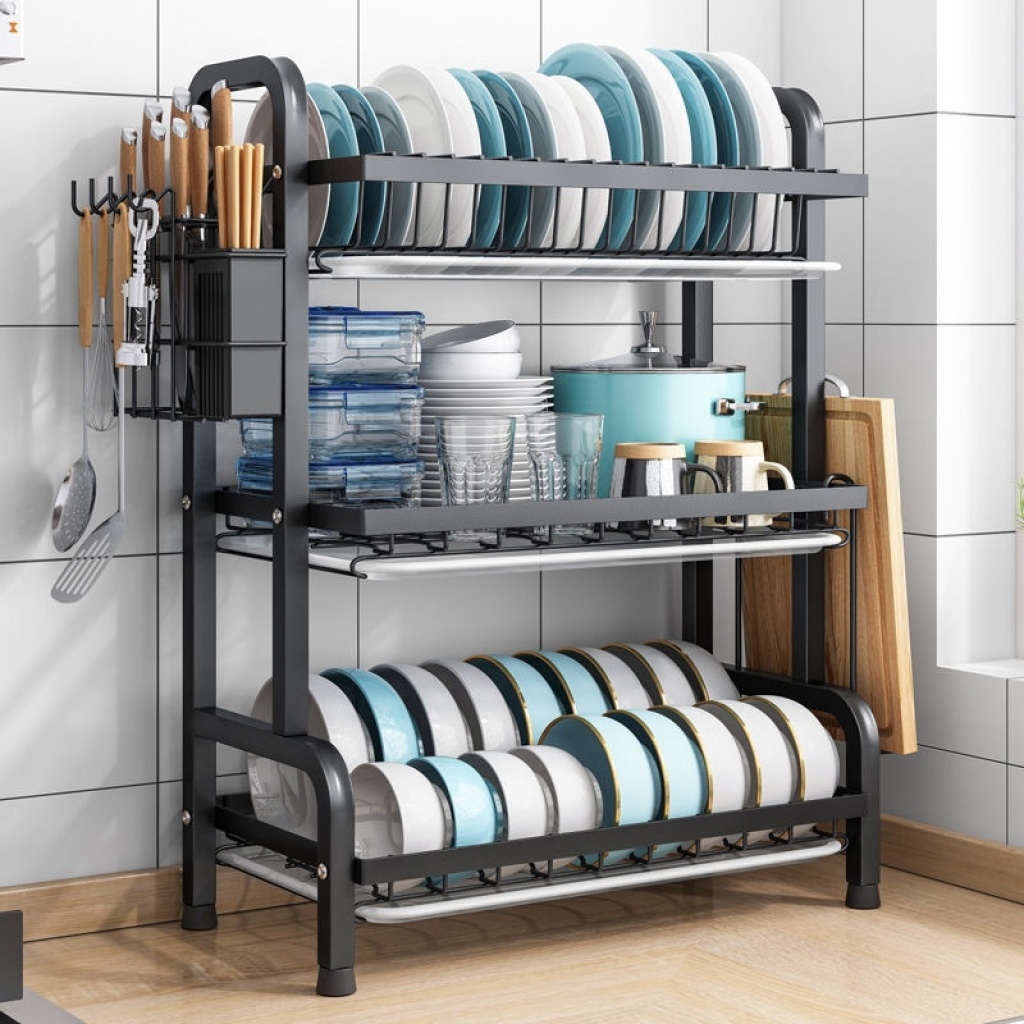 Kitchen Storage Rack Table Top Dish Draining Rack Small Household Dish Rack Plate Storage Rack Multi-Functional in Cabinet Kitchen Storage Rack Table Top Dish Draining Rack Small Household Dish Rack Plate Storage Rack Multi-Functional in Cabinet