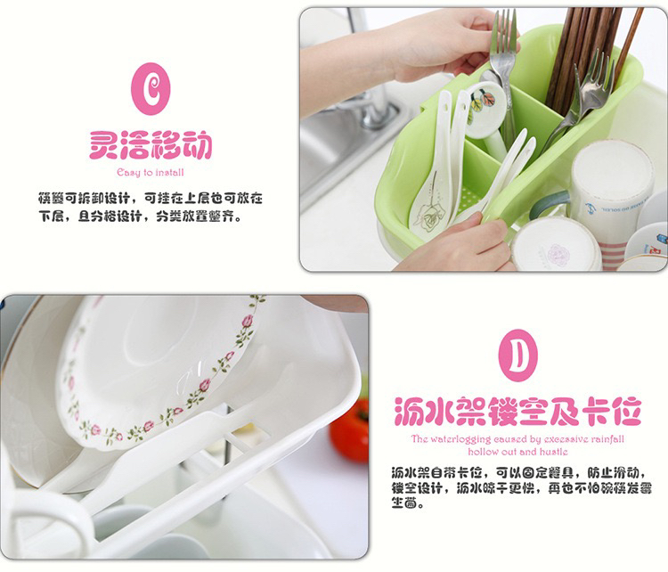 One Piece Dropshipping Double Layer Draining Bowl Rack Creative Kitchen Storage Rack Storage Bowl and Chopsticks Draining Drainage One Piece Dropshipping Double Layer Draining Bowl Rack Creative Kitchen Storage Rack Storage Bowl and Chopsticks Draining Drainage