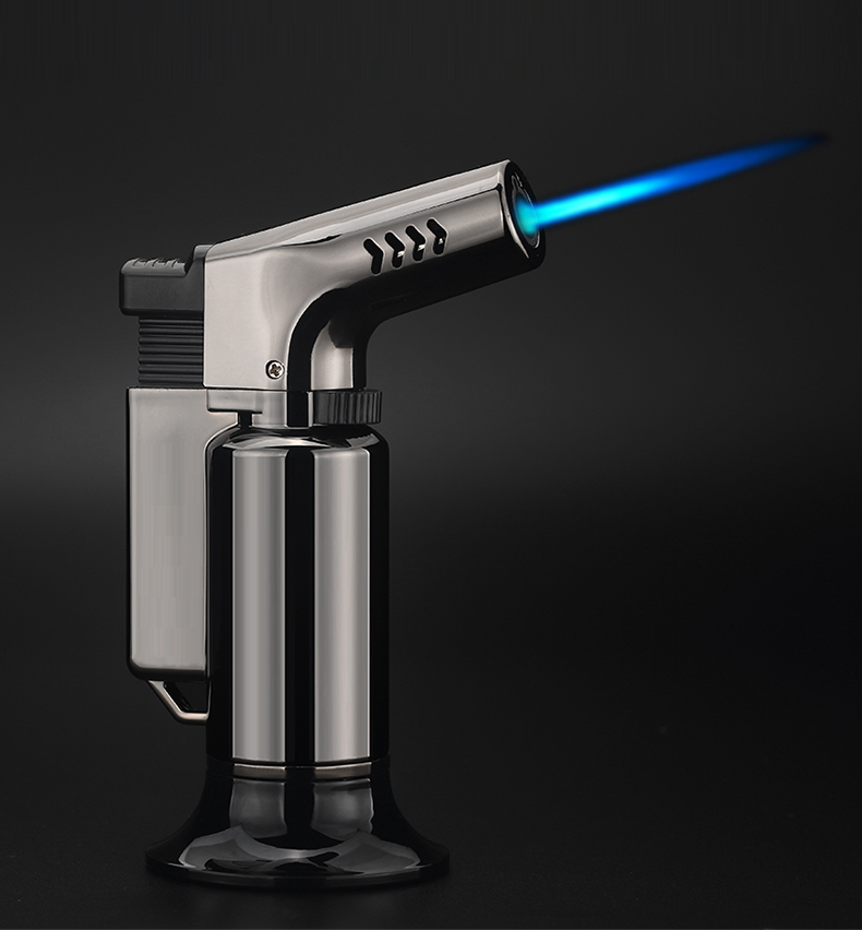 High temperature three-straight windproof metal inflatable point cigar outdoor barbecue welding torch gun torch lighter High temperature three-straight windproof metal inflatable point cigar outdoor barbecue welding torch gun torch lighter
