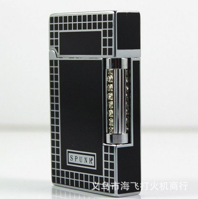 Si Paike SPUNK langsheng lighter black box with gift box wholesale human being rattled metal lighter Si Paike SPUNK langsheng lighter black box with gift box wholesale human being rattled metal lighter