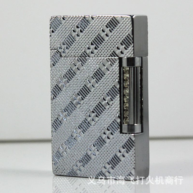 SK28-D04 Division of Parker SPUNK langsheng lighter silver plum squares gift box wholesale human being rattled metal lighter