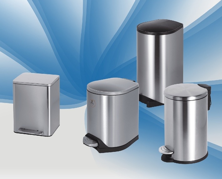 Pedal Type Trash Can Frosted Stainless Steel Slow Drop Anti-Fingerprint Dustbin Kitchen Living Room Dustbin