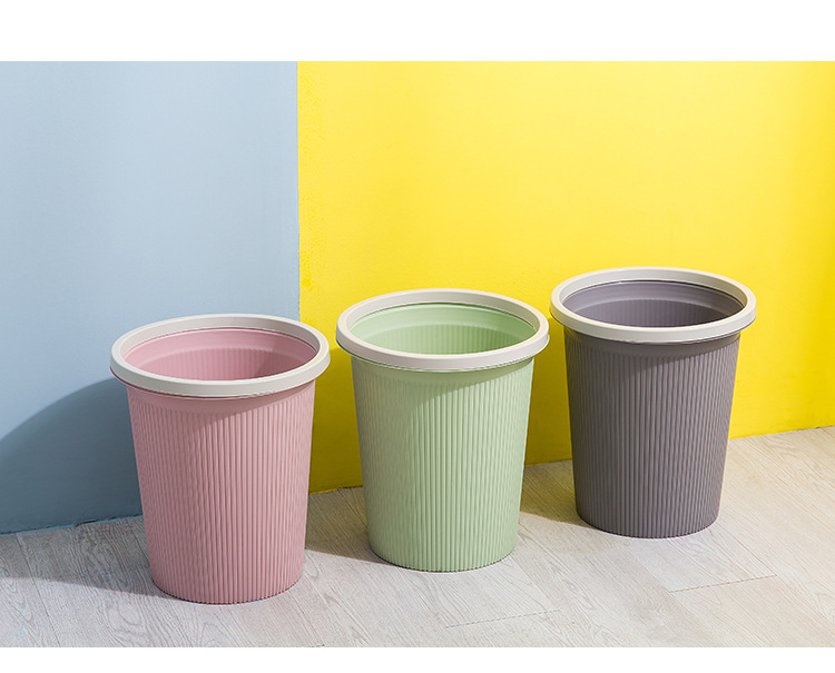 European-style dustbin with pressure ring household kitchen, living room, bathroom, basket, bedroom, large garbage basket, garbage can European-style dustbin with pressure ring household kitchen, living room, bathroom, basket, bedroom, large garbage basket, garbage can