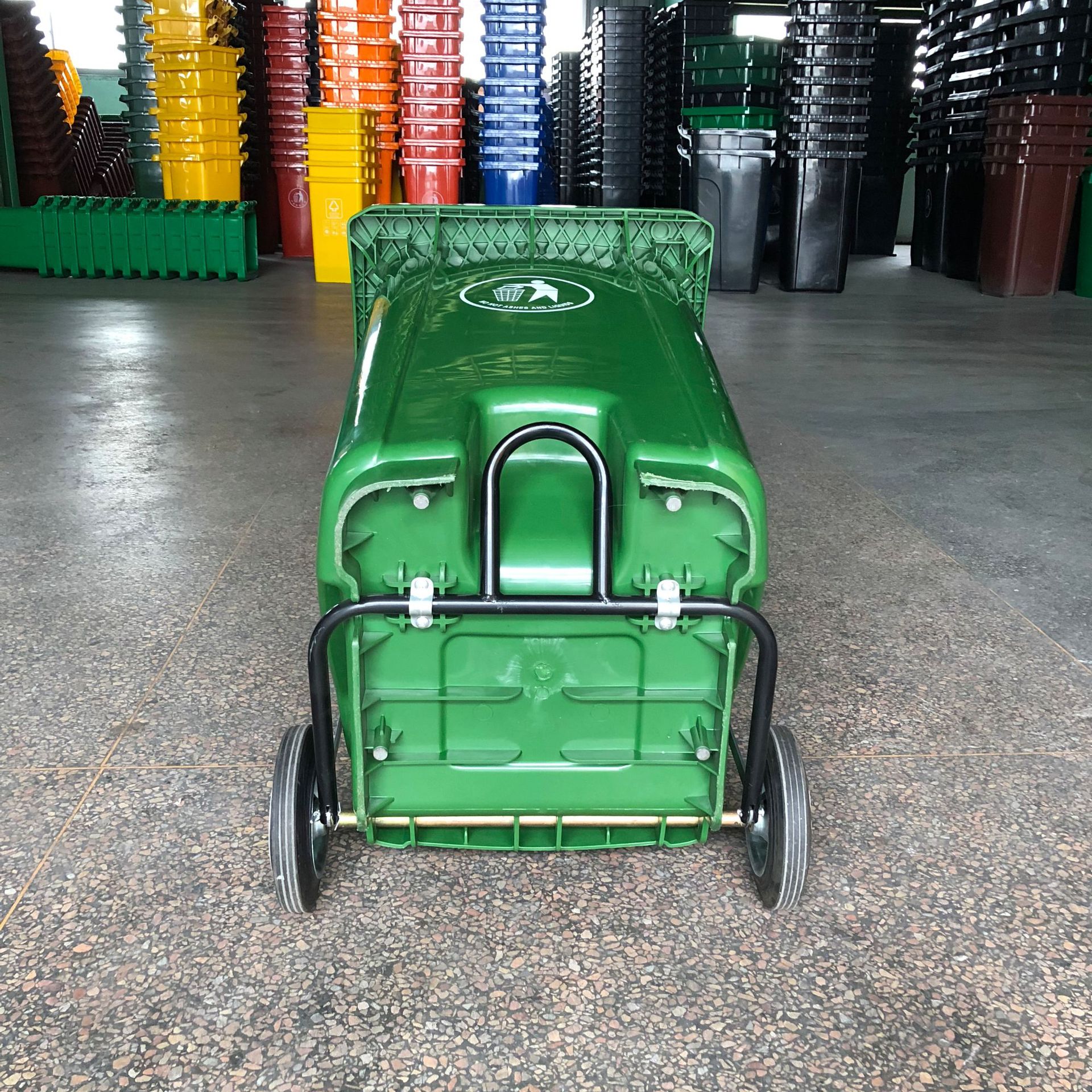 Plastic Pedal Trash 120 Liter Plastic Classification Dustbin Outdoor Sanitation Trash Foot Stepped 240L Trailer