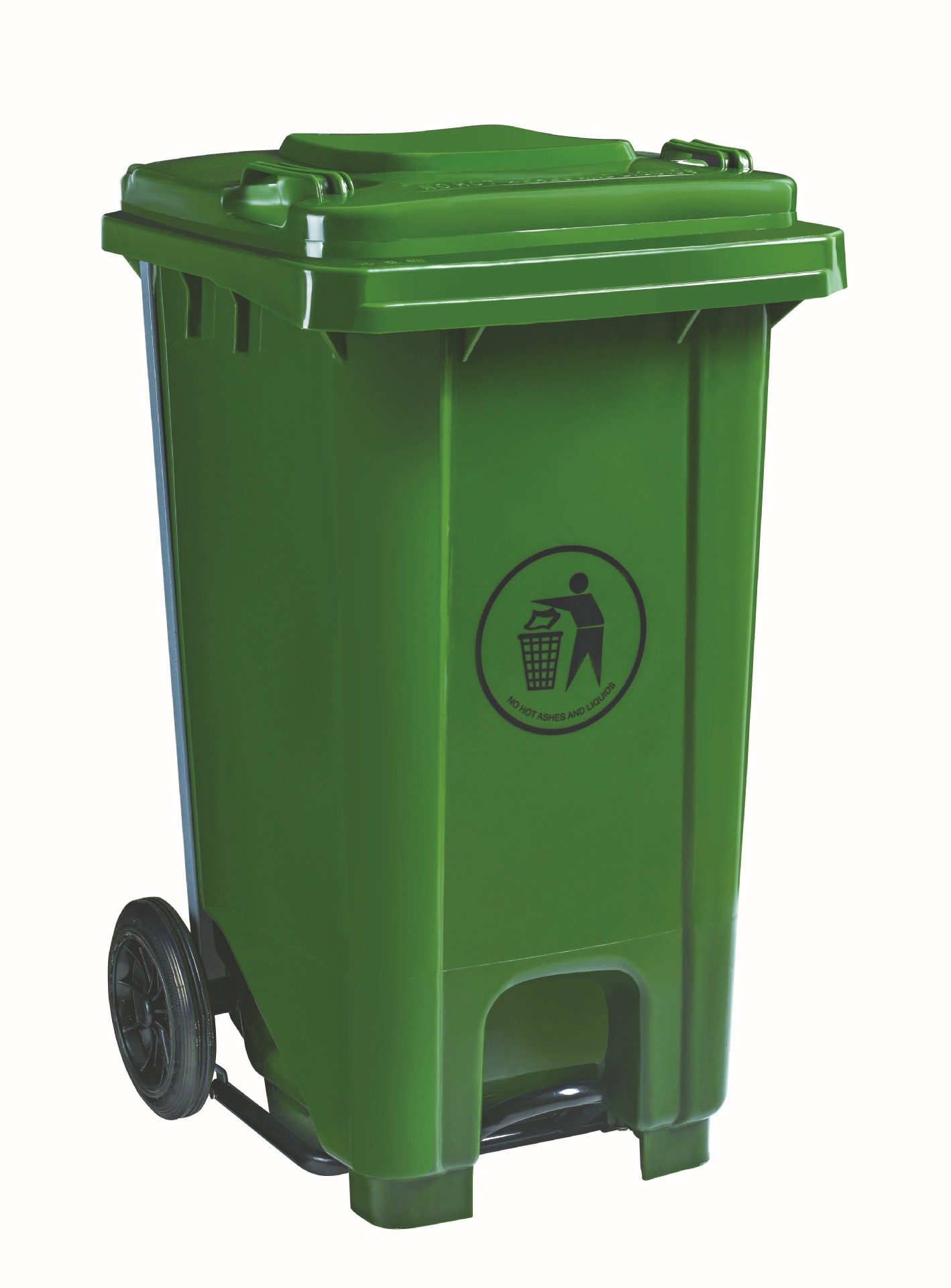 Plastic Pedal Trash 120 Liter Plastic Classification Dustbin Outdoor Sanitation Trash Foot Stepped 240L Trailer