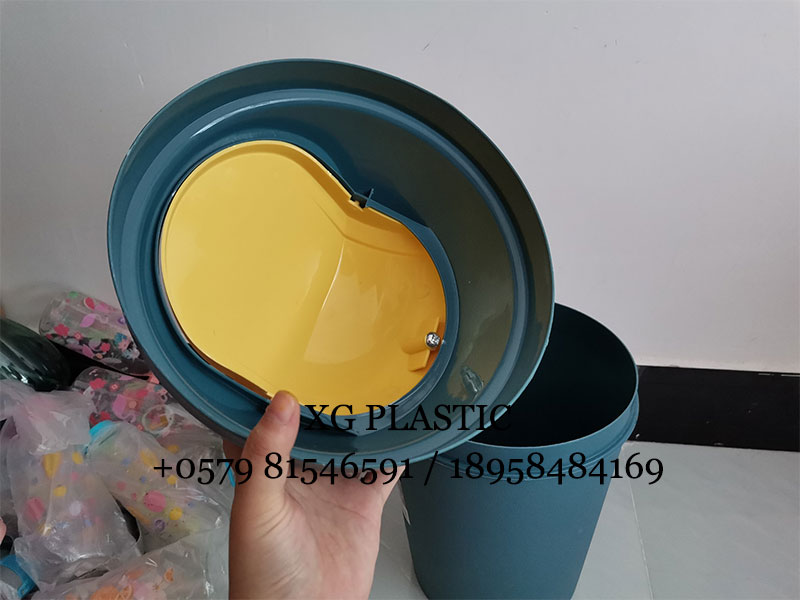 trash can flap trash bin round shape plastic waste can 9 L office trash can kitchen dustbin fashion style rubbish can
