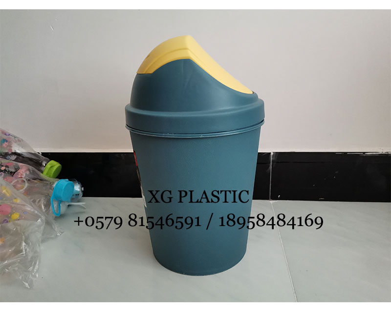 trash can flap trash bin round shape plastic waste can 9 L office trash can kitchen dustbin fashion style rubbish can