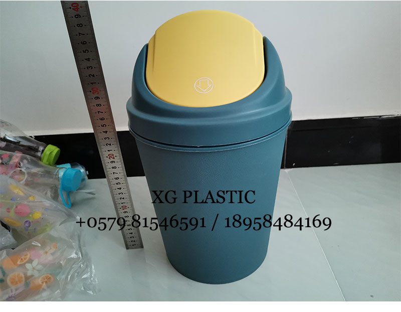 trash can flap trash bin round shape plastic waste can 9 L office trash can kitchen dustbin fashion style rubbish can