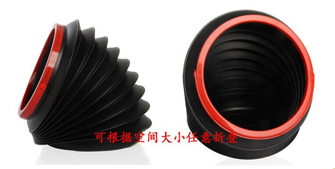 Vehicle mounted telescopic box trash car magic folding bucket sundries telescopic dustbin