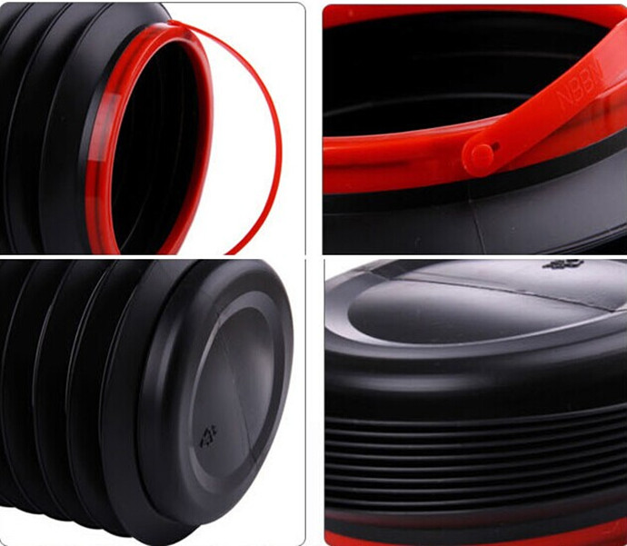 Vehicle mounted telescopic box trash car magic folding bucket sundries telescopic dustbin