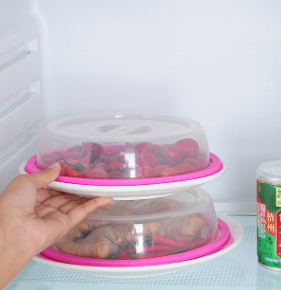 Stackable Refrigerator Bowl Dish Preservation Cover Microwave Oven Special Heating Oil Leak Prevention Cover Sealed Bowl Cover