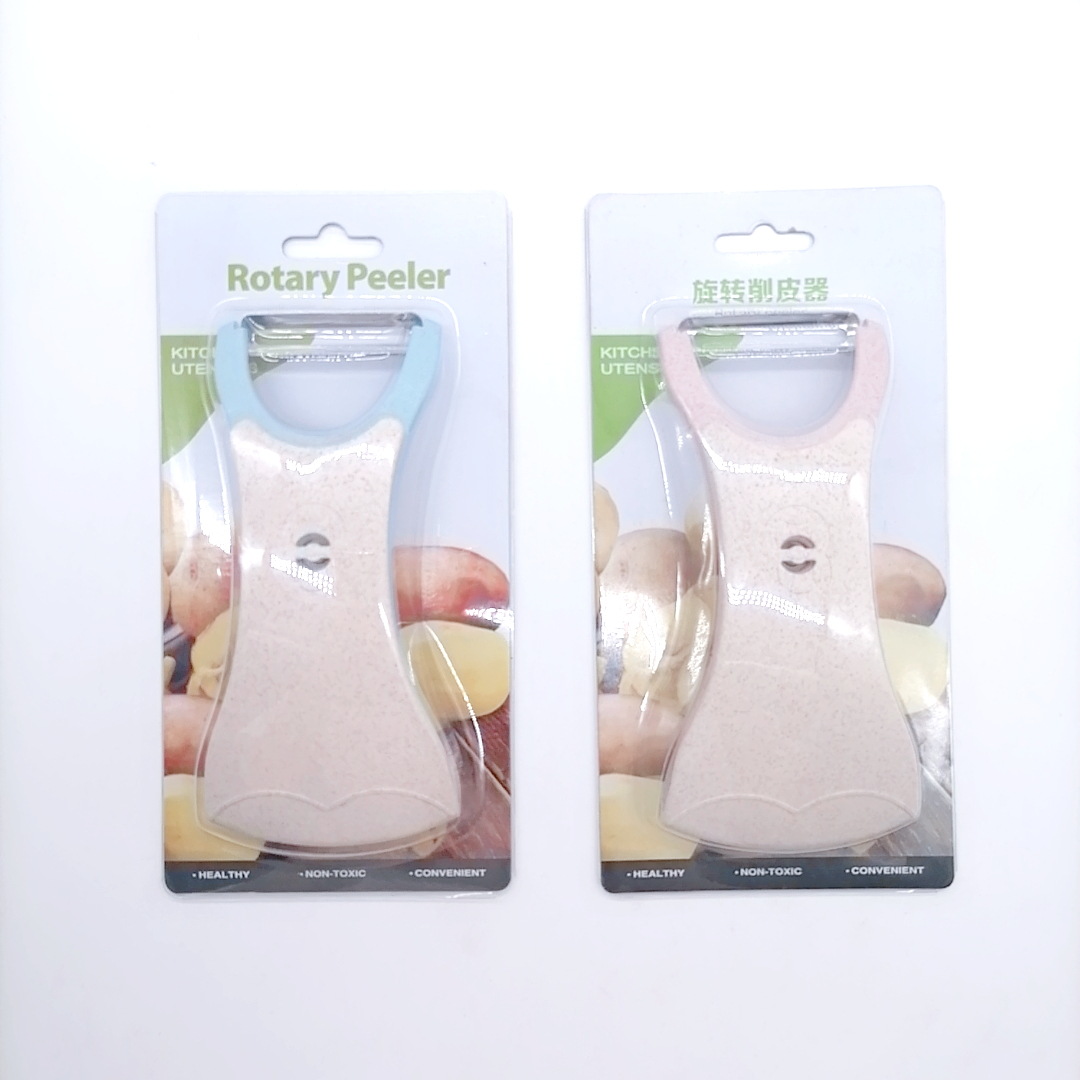 Kitchen Multi-Functional Dual-Use Stainless Steel Peeler 2-in-1 Rotating Paring Knife Fruit Vegetable Grater Multi-Functional