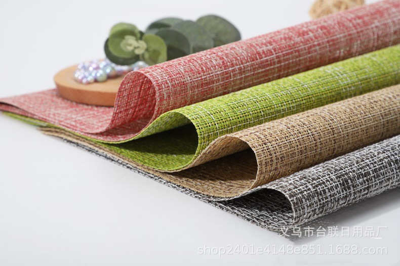 Western-Style Placemat Table Mat Heat Insulation Anti-Scald Cup Mat Bowl Mat Hotel European Non-Slip PVC Environmental Protection Double-Sided Table Towel Teslin Western-Style Placemat Table Mat Heat Insulation Anti-Scald Cup Mat Bowl Mat Hotel European Non-Slip PVC Environmental Protection Double-Sided Table Towel Teslin