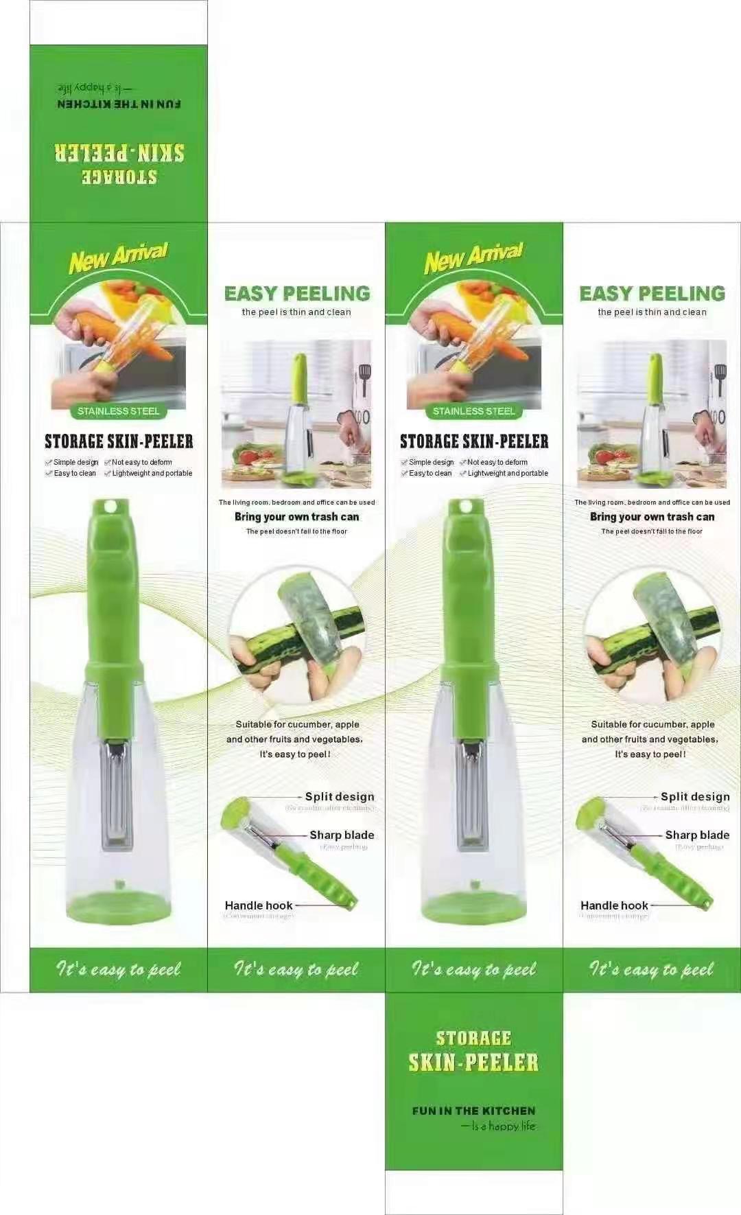 Manufacturers Supply Self-Contained Small Trash Can Magic Manual Peeler Peeler Kitchen Gadgets E-Commerce Products