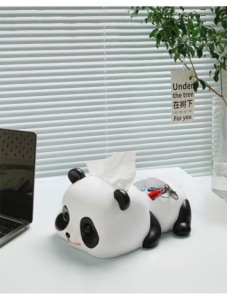 INS Creative Panda Tissue Box Decoration Key Storage Living Room Table Home Decoration Nordic Cute INS Creative Panda Tissue Box Decoration Key Storage Living Room Table Home Decoration Nordic Cute
