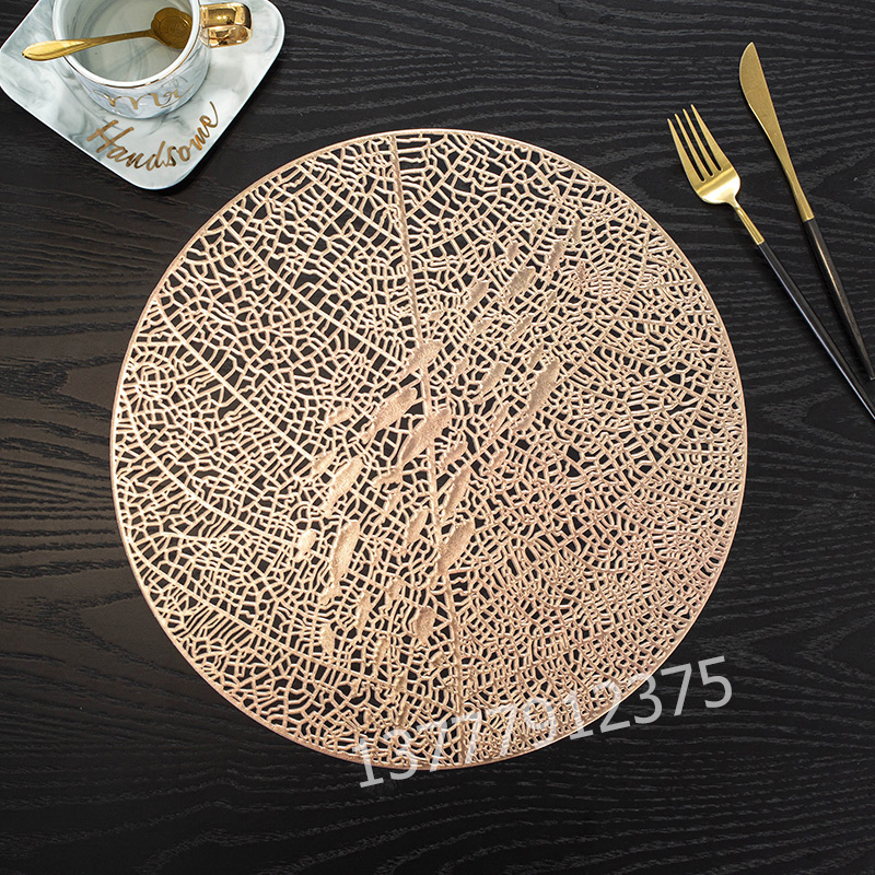 Leather Placemat Tablecloth PVC Dining Table Cushion Non-Slip and Hot Pot Bowl Coaster Daily Kitchen Tools Dinner Plate Heat Proof Mat