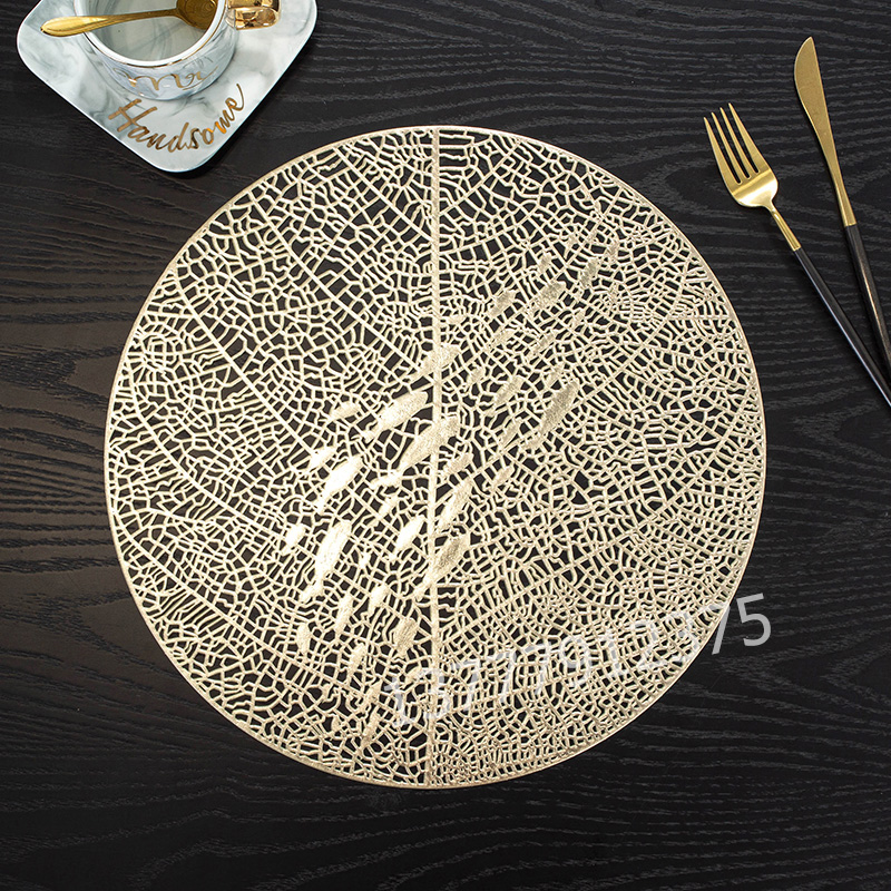 Leather Placemat Tablecloth PVC Dining Table Cushion Non-Slip and Hot Pot Bowl Coaster Daily Kitchen Tools Dinner Plate Heat Proof Mat