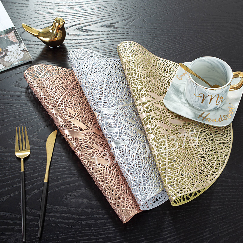 Leather Placemat Tablecloth PVC Dining Table Cushion Non-Slip and Hot Pot Bowl Coaster Daily Kitchen Tools Dinner Plate Heat Proof Mat