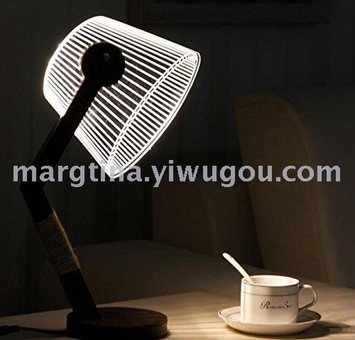 amazon 3D LED Lamp Table Desk Reading Light with Touch Control Adjustments (White)AVS-R568