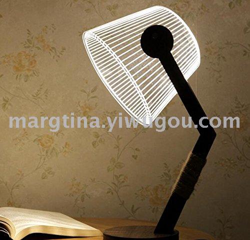 amazon 3D LED Lamp Table Desk Reading Light with Touch Control Adjustments (White)AVS-R568