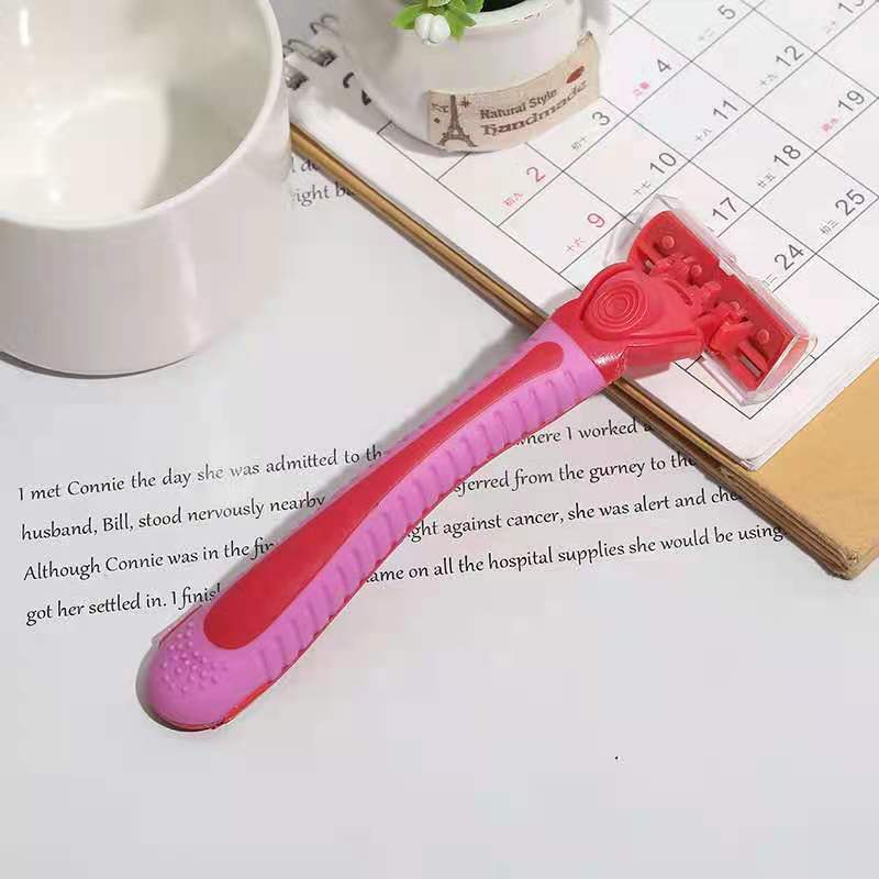 Factory Direct Sales Hotel Pogonotomy Rubber Non-Slip Handle Three-Layer Six-Layer Blade Old-Fashioned Shaver Manual Razor Factory Direct Sales Hotel Pogonotomy Rubber Non-Slip Handle Three-Layer Six-Layer Blade Old-Fashioned Shaver Manual Razor