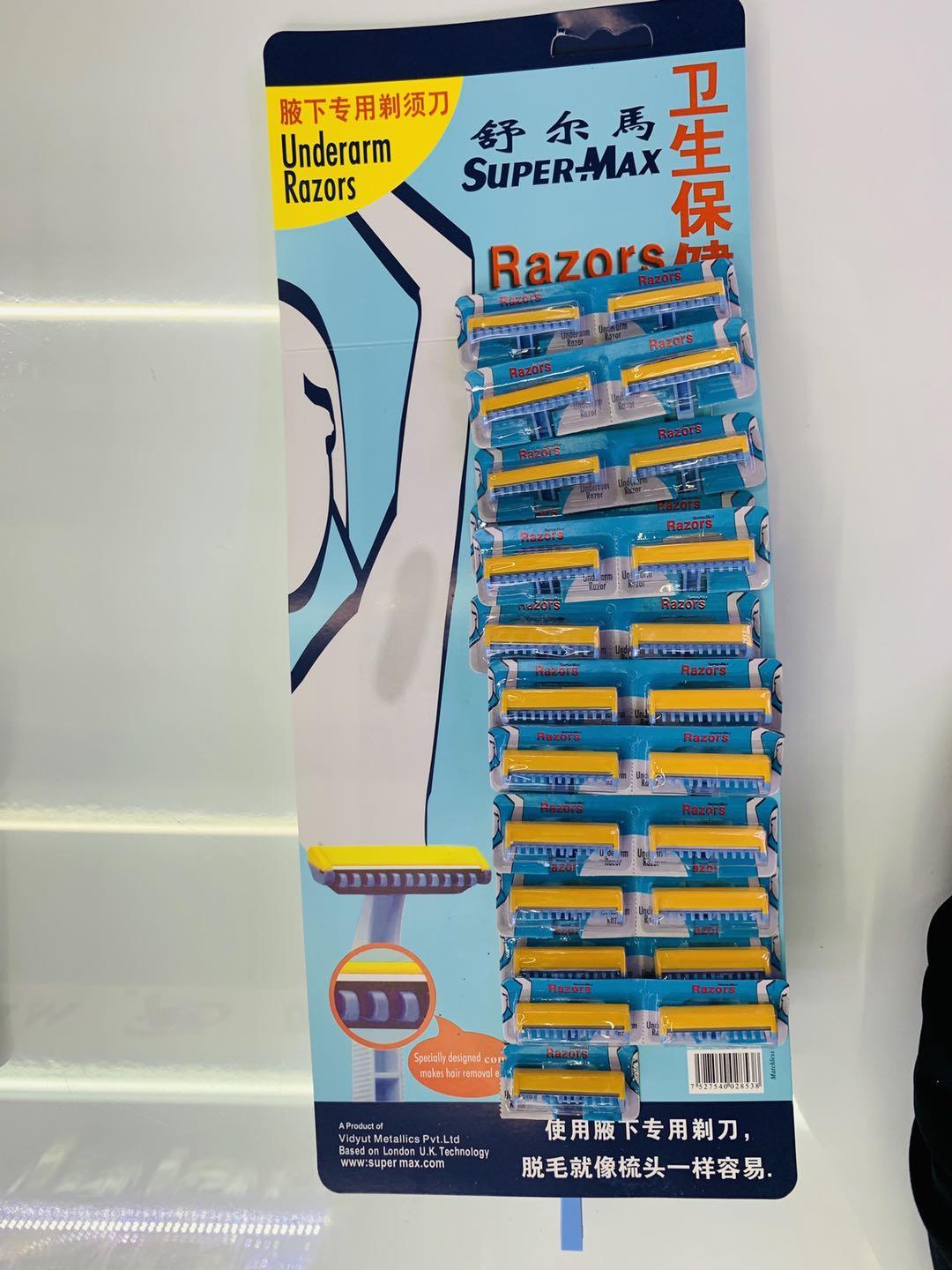 Disposable Shaver for Armpit Shaver Double-Sided Knife Holder Shaver Hanging Card Knife Holder 24 Cards/12