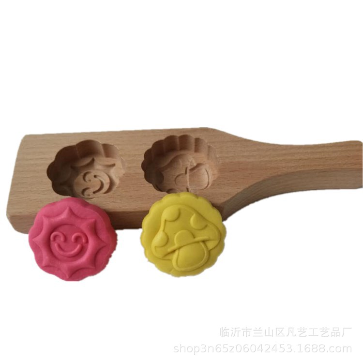 Wooden Snow Skin Mooncake Purple Sweet Potato Mung Bean Yam Pastry Pumpkin Biscuit Green Dumpling Noodle Clip Steamed Bread Mold Factory
