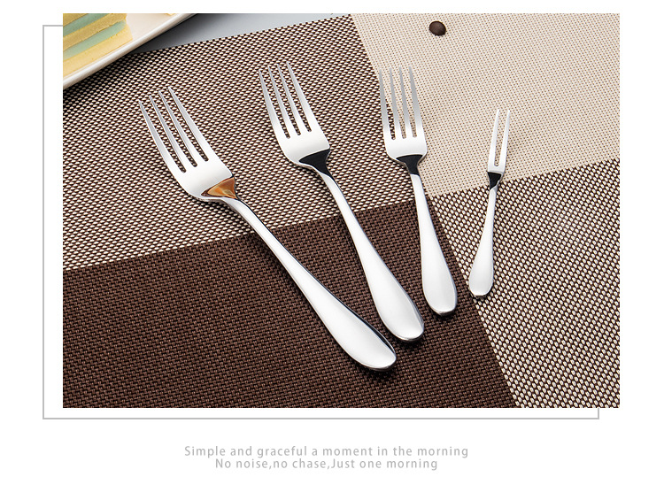 SOURCE Factory Stainless Steel Western Tableware Dinner Fork Dessert Cake Fork Hotel Supplies Steak Fork Tea Fork Gift SOURCE Factory Stainless Steel Western Tableware Dinner Fork Dessert Cake Fork Hotel Supplies Steak Fork Tea Fork Gift