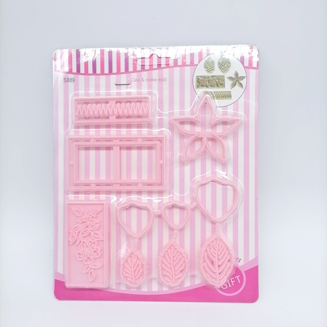 Fondant Cake Biscuit Decoration Mold Stencil Chocolate Mold Flower Leaf Mold
