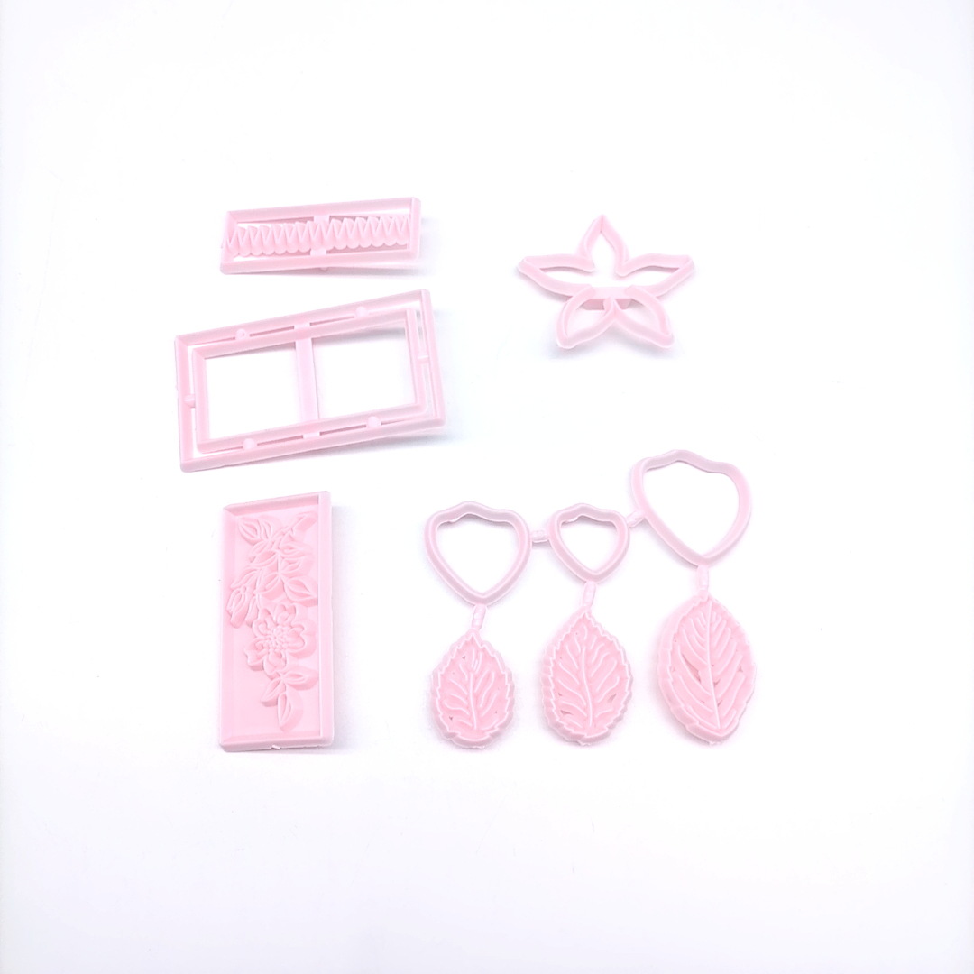 Fondant Cake Biscuit Decoration Mold Stencil Chocolate Mold Flower Leaf Mold