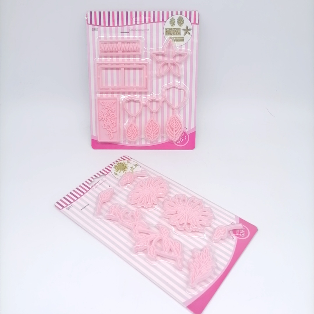 Fondant Cake Biscuit Decoration Mold Stencil Chocolate Mold Flower Leaf Mold