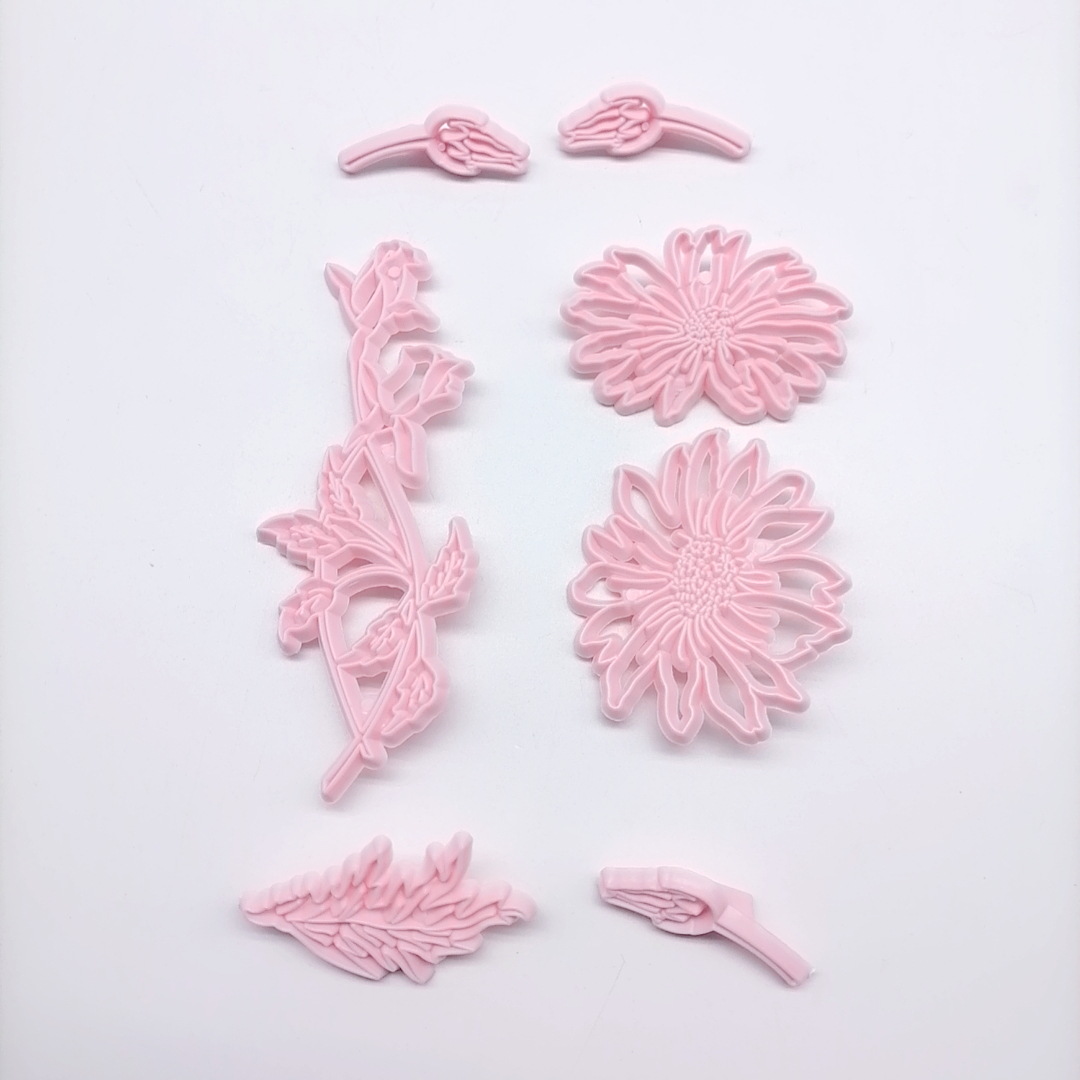 Fondant Cake Biscuit Decoration Mold Stencil Chocolate Mold Flower Leaf Mold Fondant Cake Biscuit Decoration Mold Stencil Chocolate Mold Flower Leaf Mold