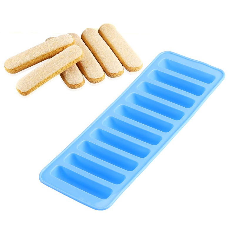 Food Grade Cylindrical Silicone Ice Cube Mold 10-Hole Finger Biscuit Ice Sucker Ice Tray Chocolate DIY Mold Food Grade Cylindrical Silicone Ice Cube Mold 10-Hole Finger Biscuit Ice Sucker Ice Tray Chocolate DIY Mold