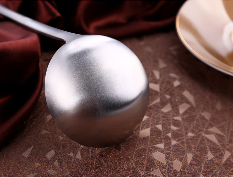 C 304 Stainless Steel Soup Ladle Household Kitchen Thickened Hot Pot Soup Spoon and Strainer Long Handle Small Size Small Strainer Soup Ladle