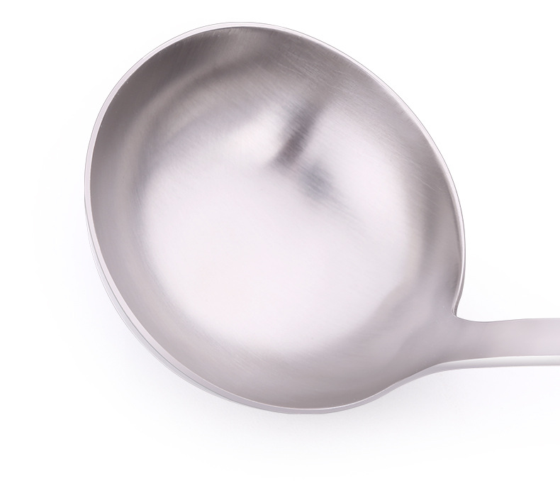 C 304 Stainless Steel Soup Ladle Household Kitchen Thickened Hot Pot Soup Spoon and Strainer Long Handle Small Size Small Strainer Soup Ladle