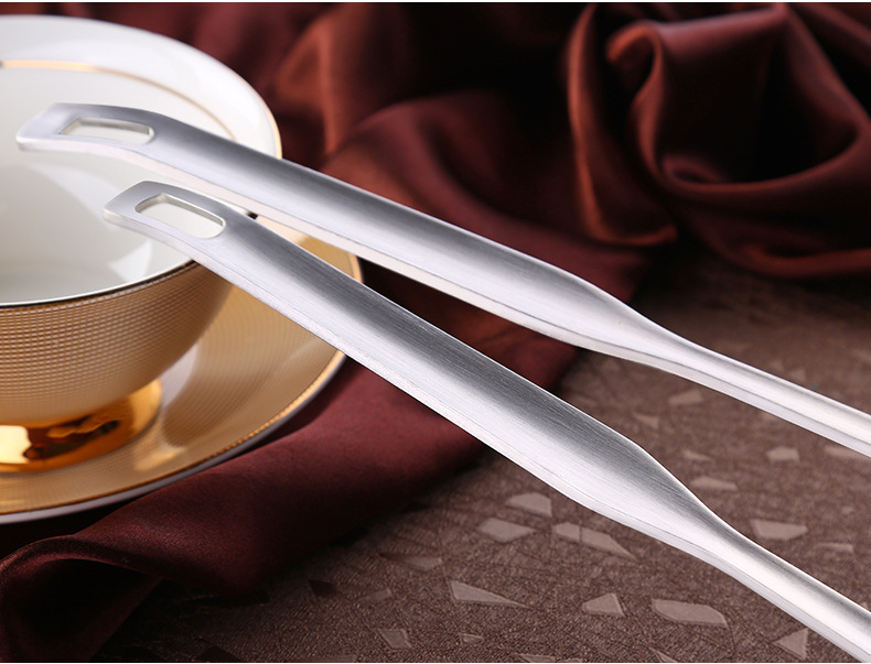 C 304 Stainless Steel Soup Ladle Household Kitchen Thickened Hot Pot Soup Spoon and Strainer Long Handle Small Size Small Strainer Soup Ladle