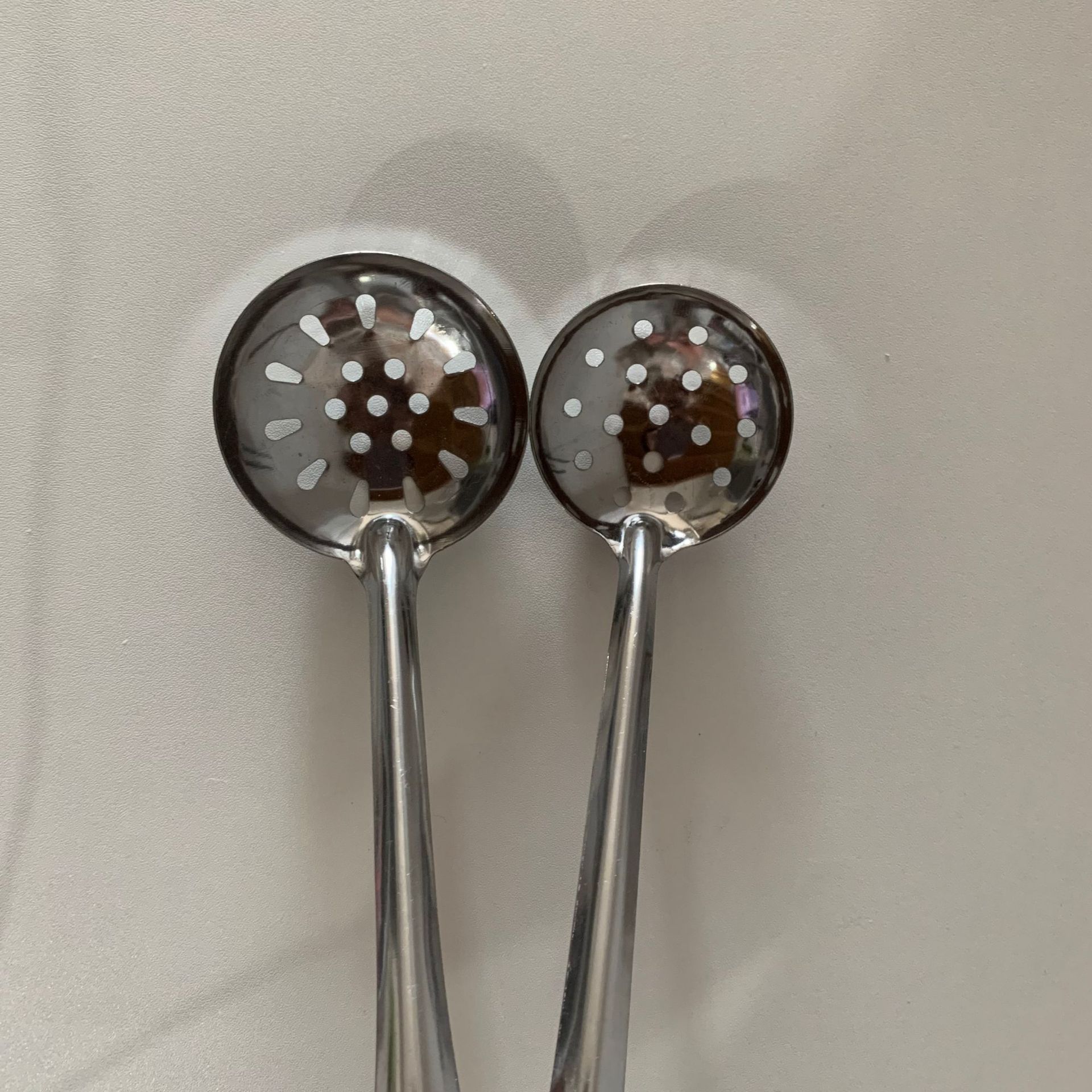 410 Stainless Steel Hot Pot Spoon Soup Ladle Perforated Ladle Kitchen Cooking Spoon Colander Hotel Gift Gift Can Carve Writing
